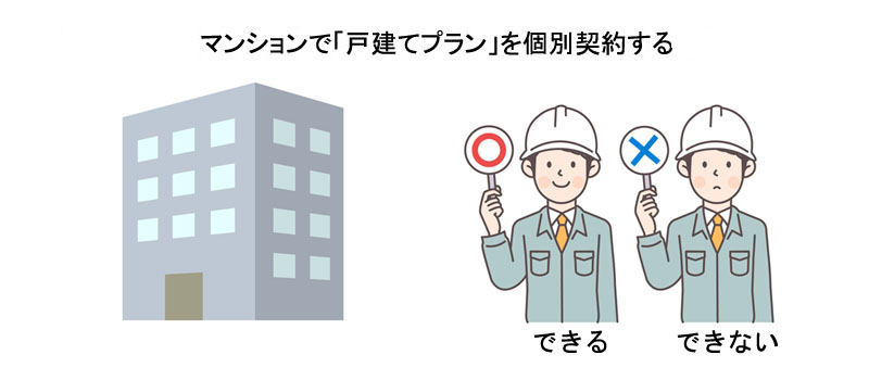 マンションで「戸建てプラン」を個別契約することはできる？