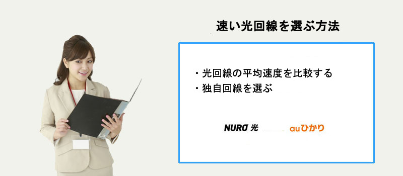 速い光回線を選ぶ方法