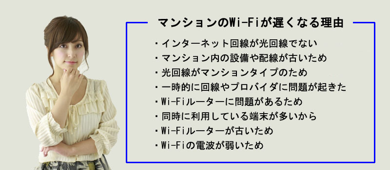 マンションのWi-Fiが遅くなる理由